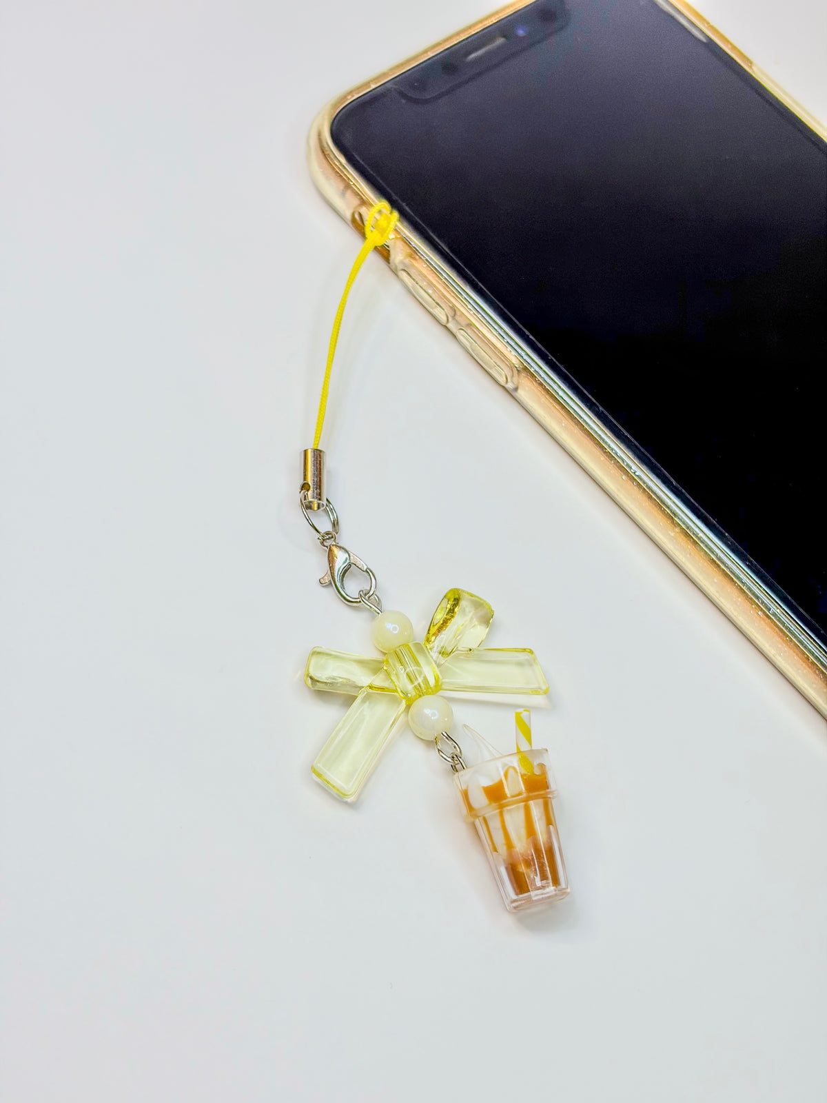 Sweet Iced Coffee ◡̈🧋𑣲⋆– Phone Charm BloomLov