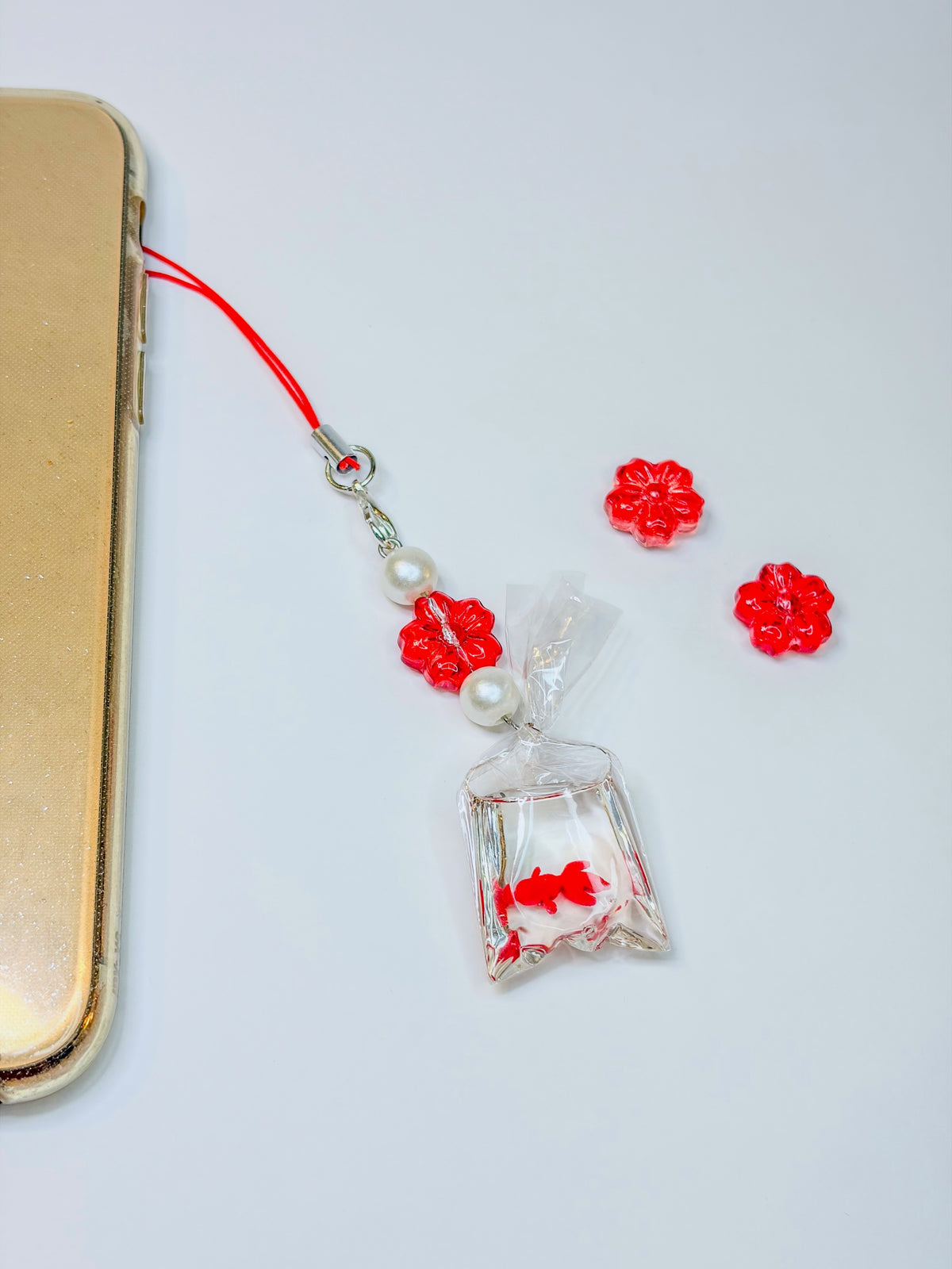 Matsuri Goldfish – Phone Charm Poisson Rouge Kawaii Japonais BloomLov