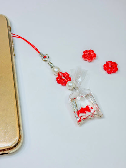 Matsuri Goldfish – Phone Charm Poisson Rouge Kawaii Japonais BloomLov
