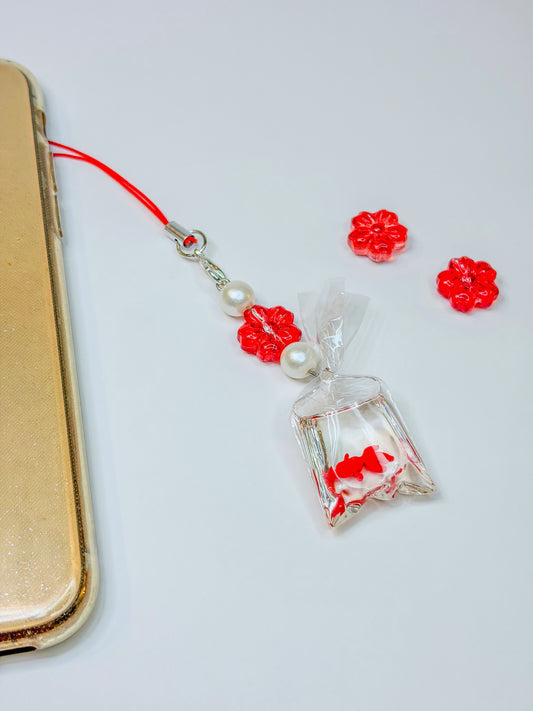 Matsuri Goldfish – Phone Charm Poisson Rouge Kawaii Japonais BloomLov