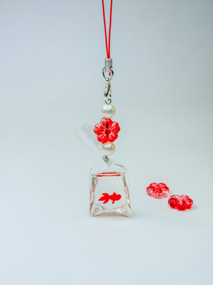 Matsuri Goldfish – Phone Charm Poisson Rouge Kawaii Japonais BloomLov