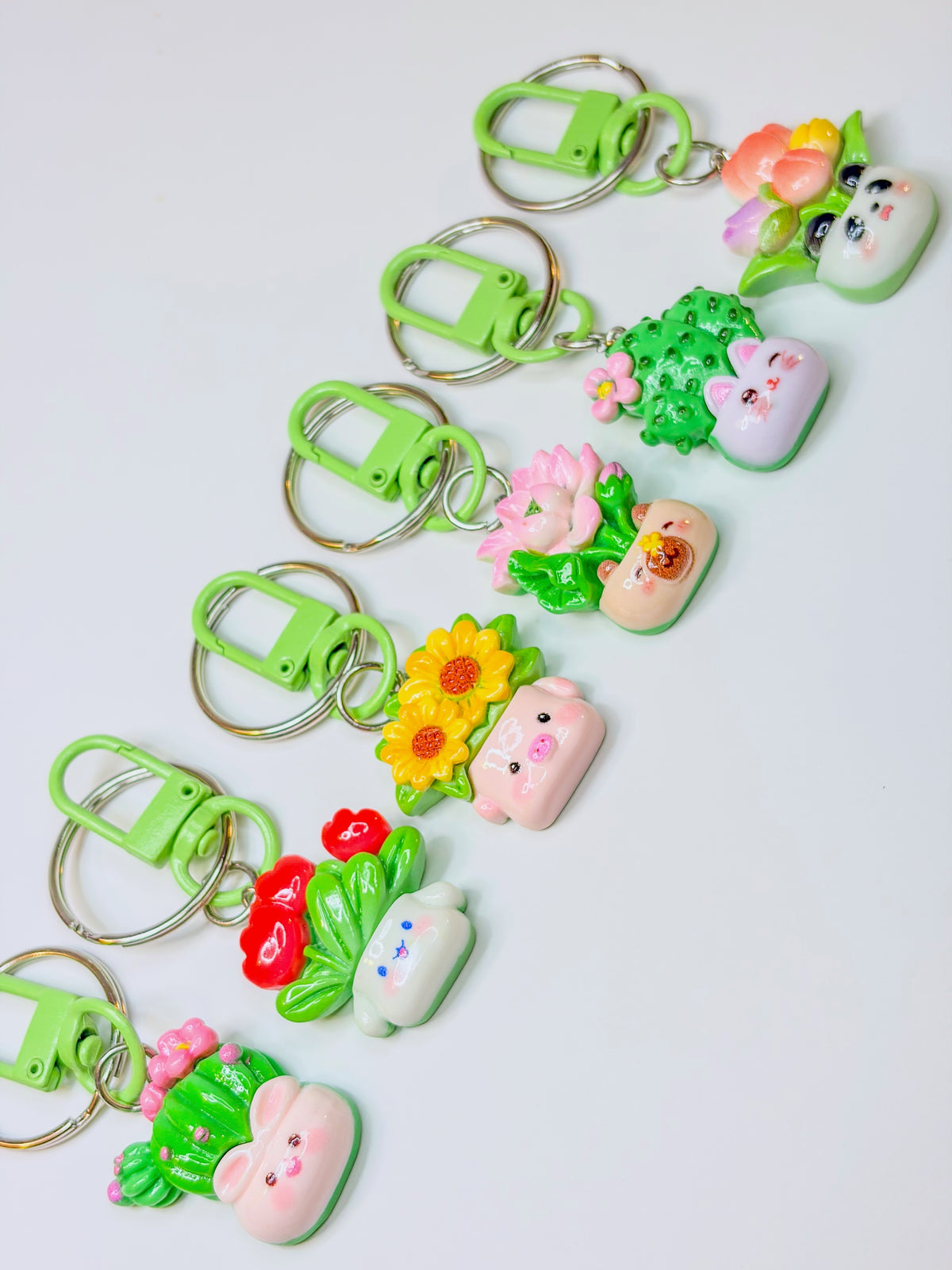 Little Garden Friends – Porte-clé - Keychain - Animal & Fleurs Kawaii BloomLov
