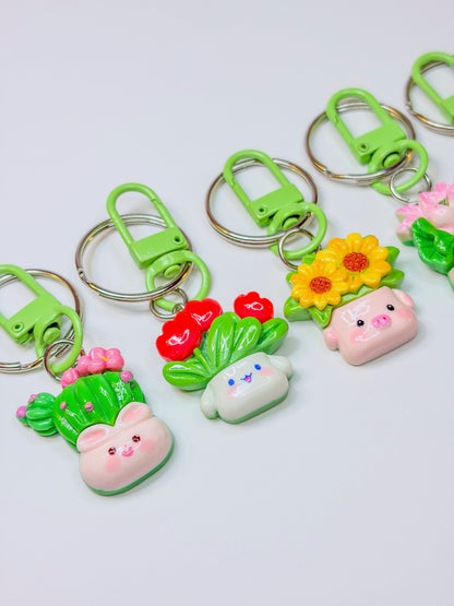 Little Garden Friends – Porte-clé - Keychain - Animal & Fleurs Kawaii BloomLov