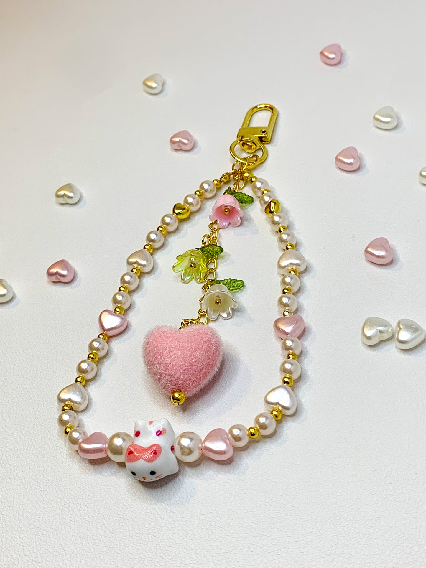 Sweety kitty 💕🐾 - Phone strap - Keychain - Bag Charm - BloomLov