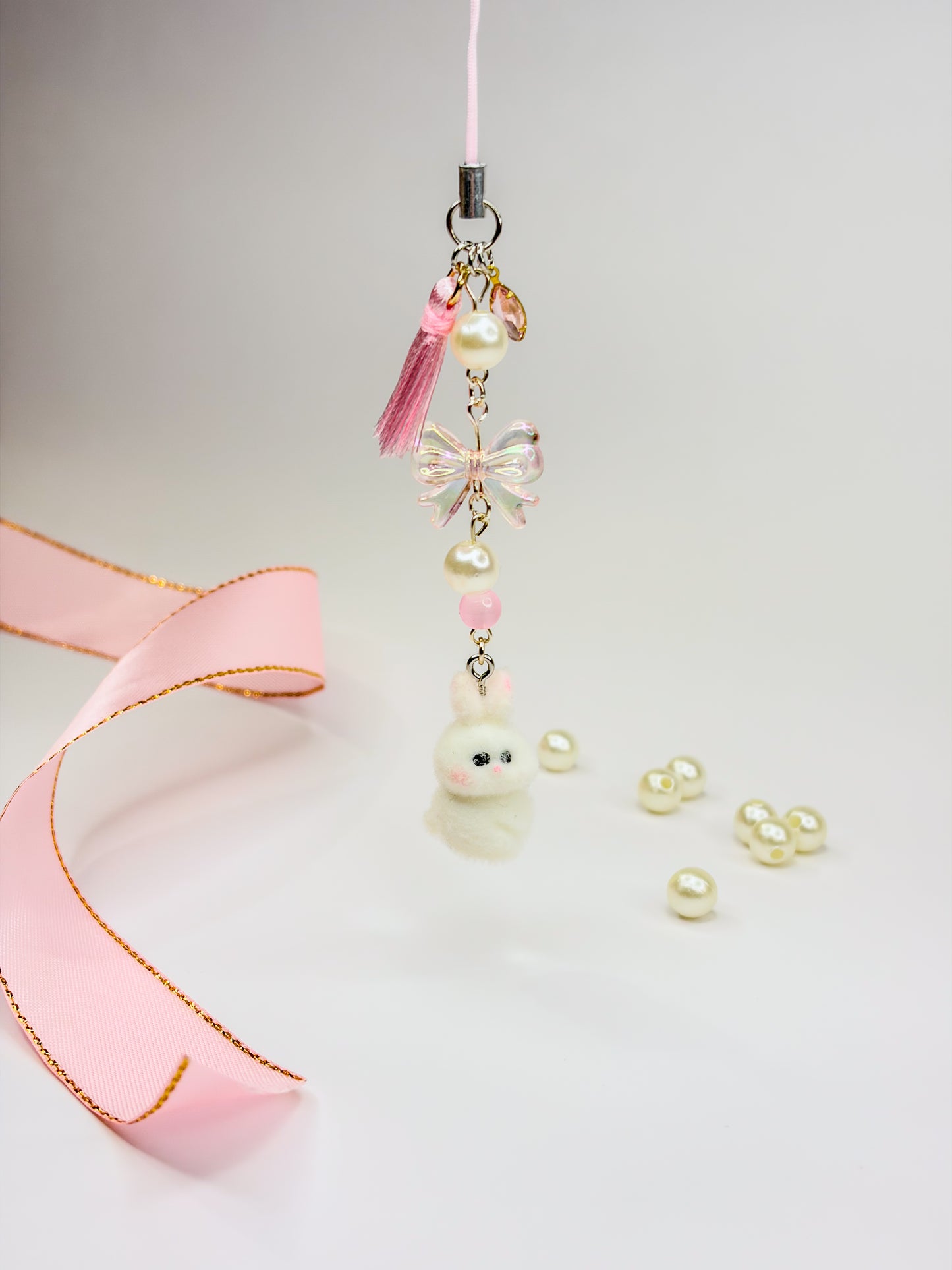 Sweet Bunny Charm ꒰ᐢ. .ᐢ꒱₊˚⊹ – Phone Charm BloomLov