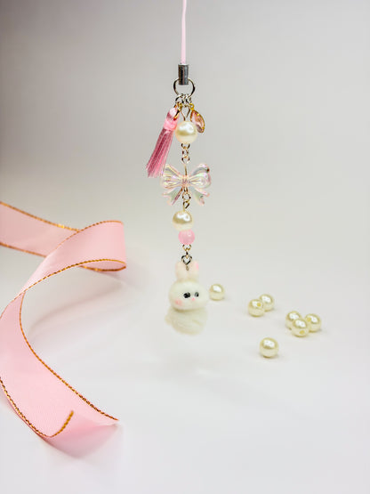Sweet Bunny Charm ꒰ᐢ. .ᐢ꒱₊˚⊹ – Phone Charm BloomLov