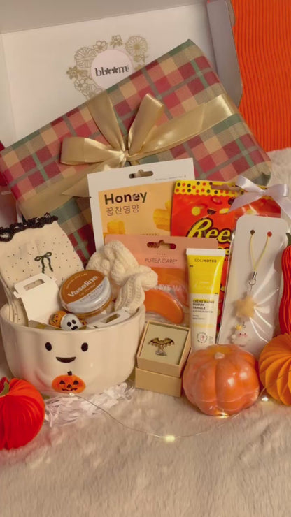 Coffret Cadeau Automne Halloween Cocooning self-care - Coffret cadeau